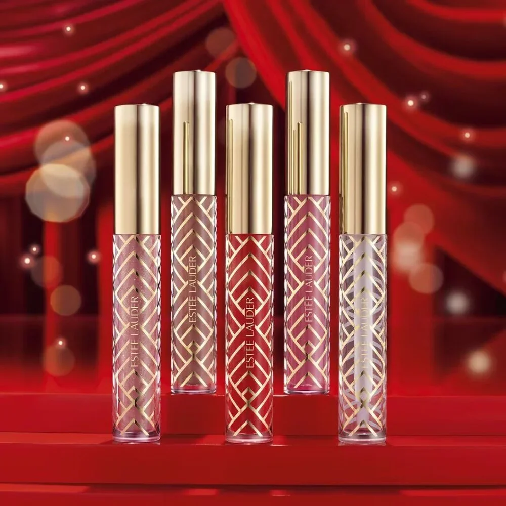 NIB ✅ Estée Lauder Magic Whispers Holiday 5 x Lip Gloss Gift Set ✨ NIB